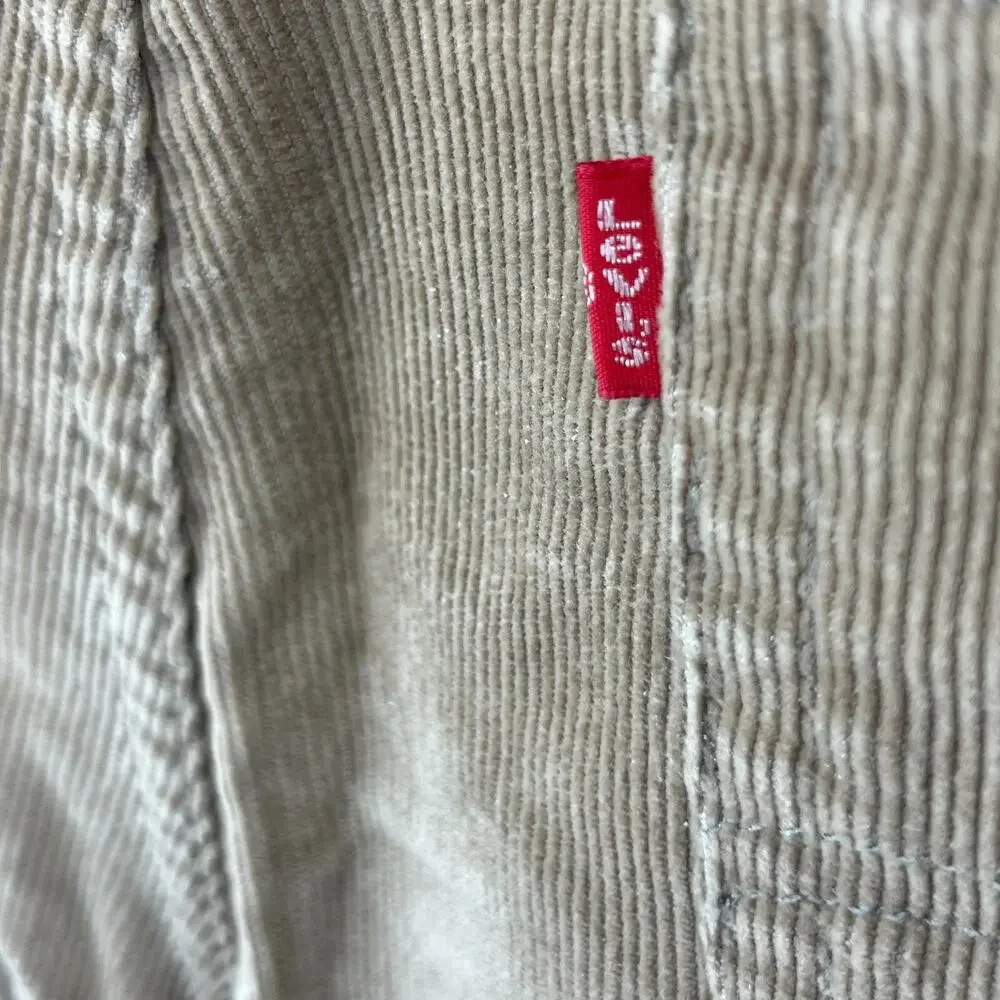 LEVIS Pants Mens 33x34 559 Corduroy Relaxed Straight Chino Cotton Blend Tan